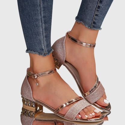 Helga Women’s Sandals with Open Toe Design and Block Heel for Summer Comfort 3