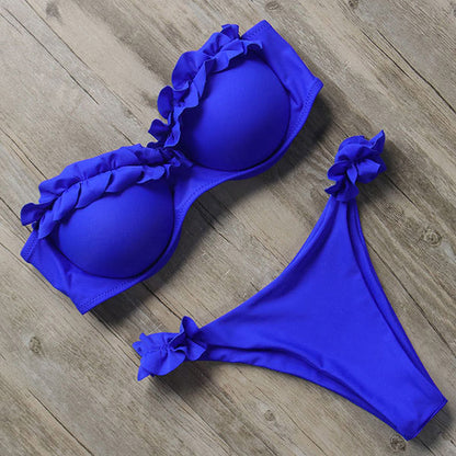 Hera Women's Bikini Set | Push-Up Design with Ruffle Detail, Adjustable Fit 4