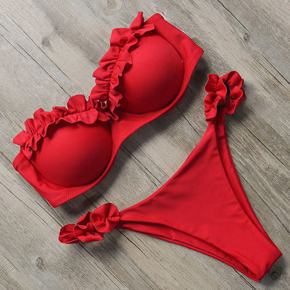 Hera Women's Bikini Set | Push-Up Design with Ruffle Detail, Adjustable Fit 6