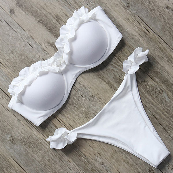 Hera Women's Bikini Set | Push-Up Design with Ruffle Detail, Adjustable Fit 8
