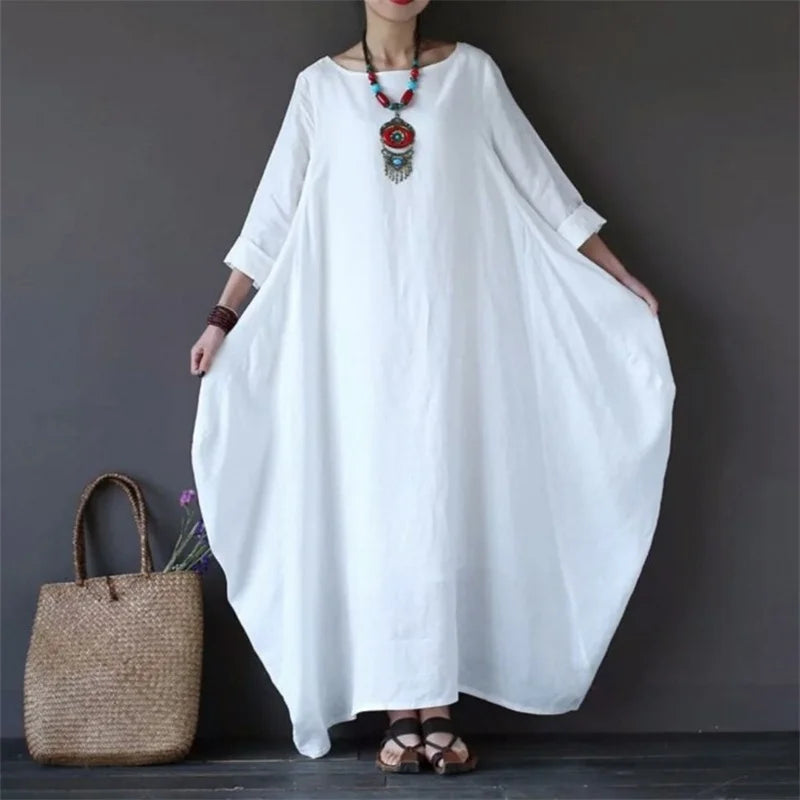 Hera Women’s Dress with Relaxed Fit and Mid-Length Sleeves 1
