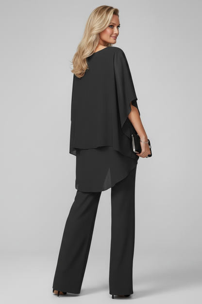 Isla Women’s Jumpsuit with Off-Shoulder Neckline and Flowing Top 3