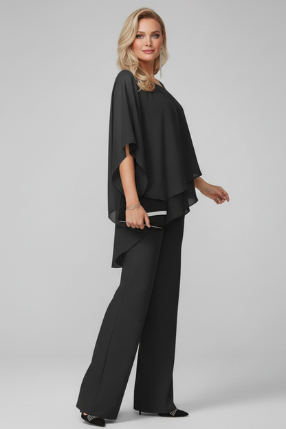 Isla Women’s Jumpsuit with Off-Shoulder Neckline and Flowing Top 4
