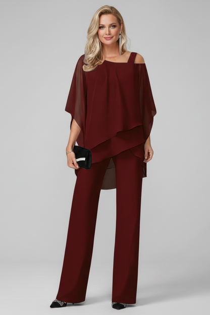 Isla Women’s Jumpsuit with Off-Shoulder Neckline and Flowing Top 6