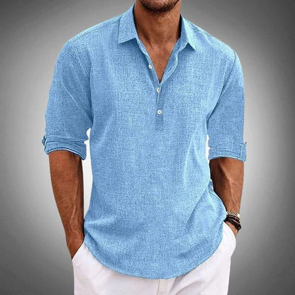 Jade Men’s Polo Shirt with Classic Fit and Button Placket 0