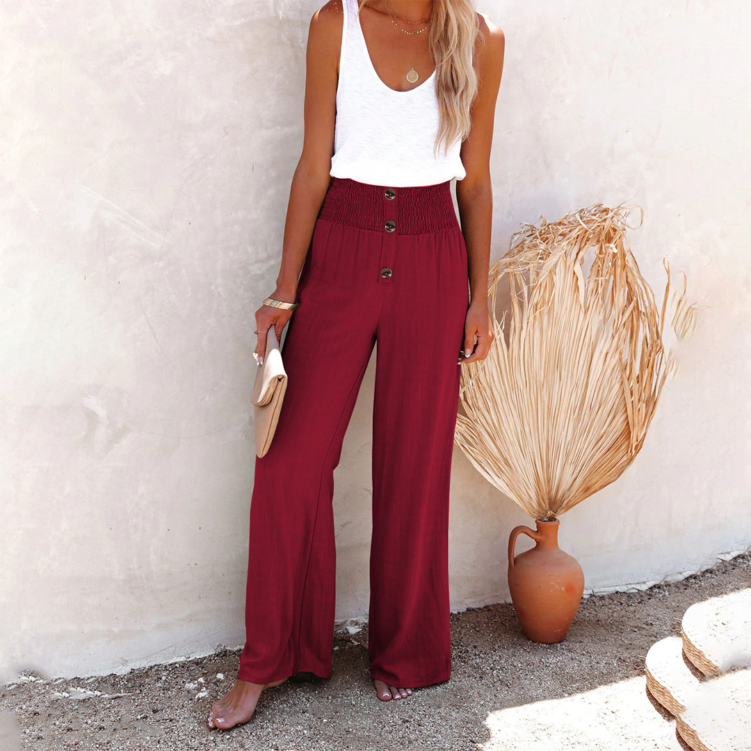 Jade Women’s Trousers with High-Waist Design and Wide Leg Fit 5
