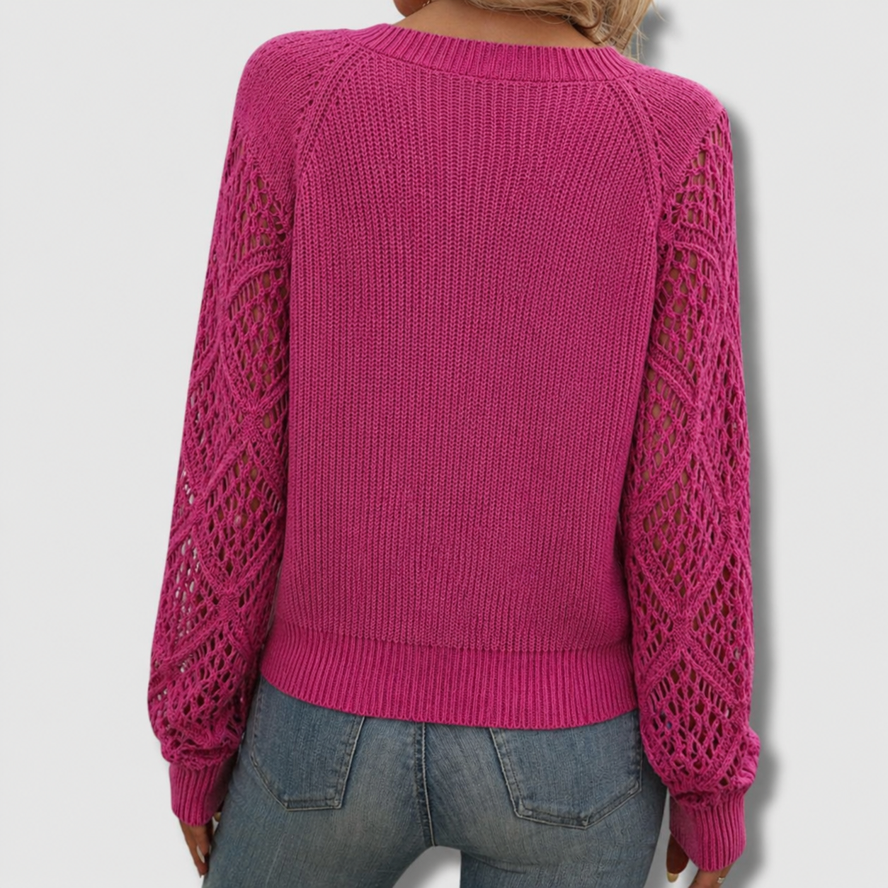 Jade Women's V-Neck Sweater | Soft Comfortable Fit 2