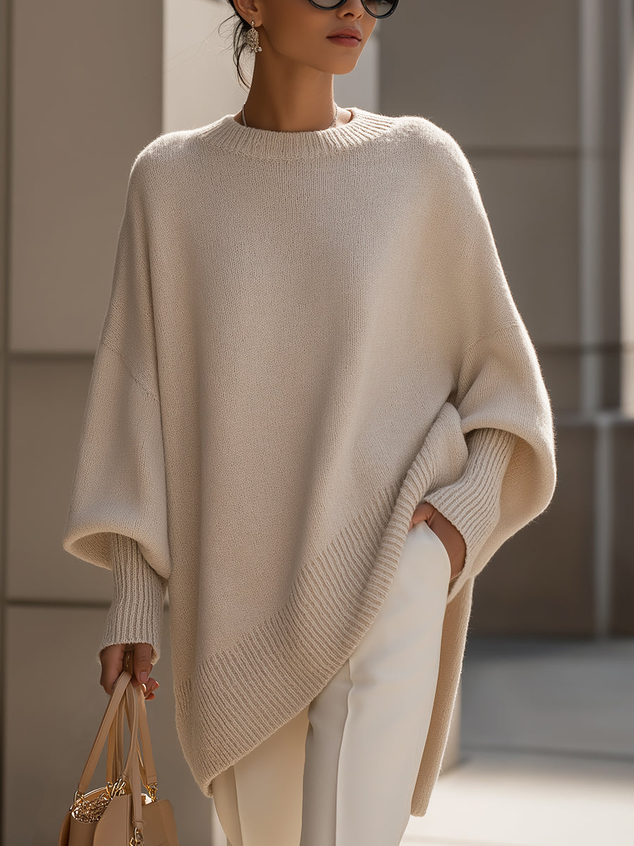 Jara Women's Oversized Sweater | Wool Blend, Relaxed Fit 0