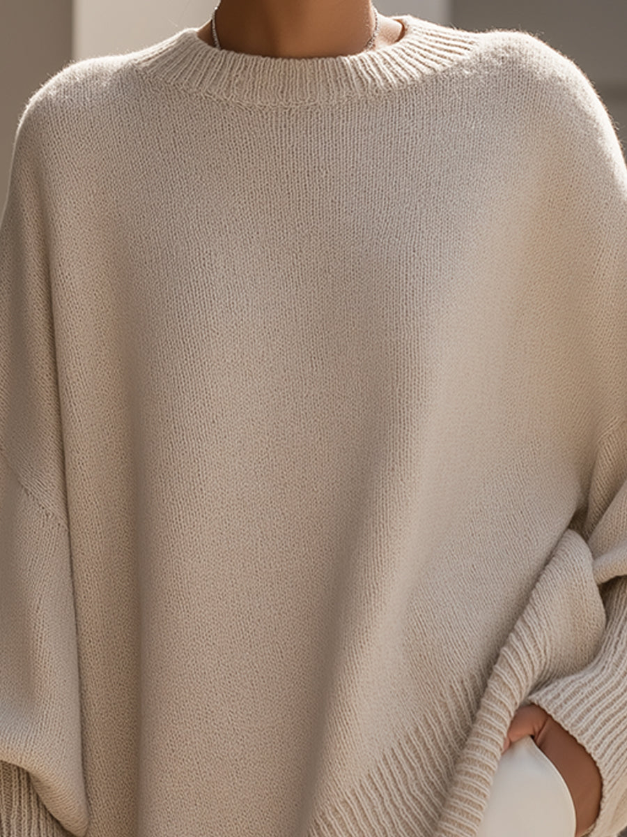 Jara Women's Oversized Sweater | Wool Blend, Relaxed Fit 1