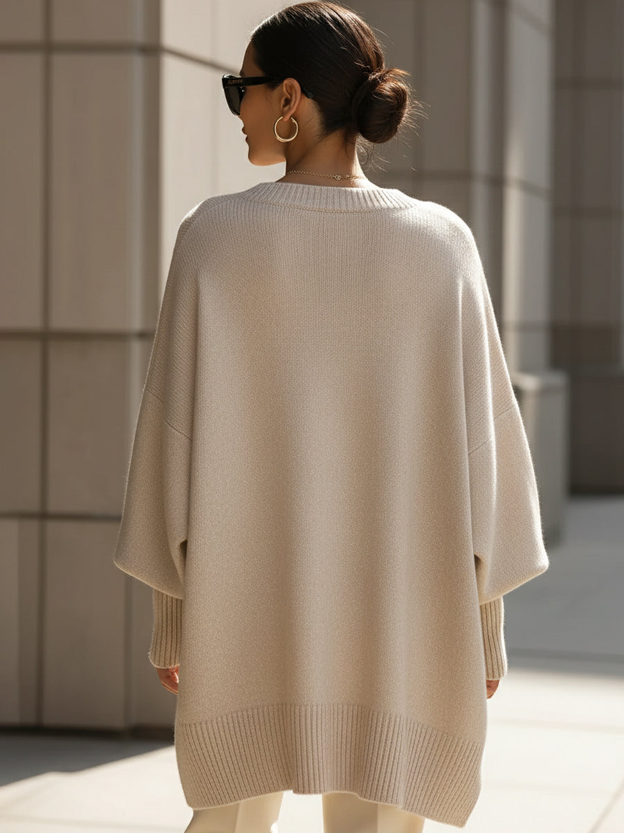 Jara Women's Oversized Sweater | Wool Blend, Relaxed Fit 3