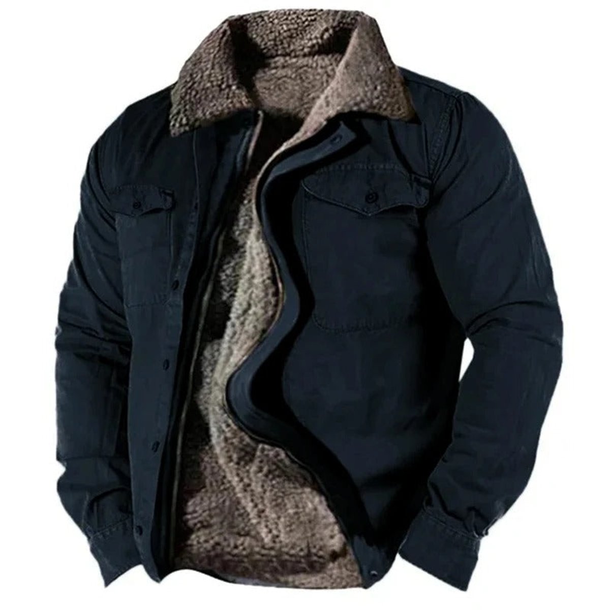 Jaxon Men's Jacket | Sherpa Fleece, Western Style Cardigan 1