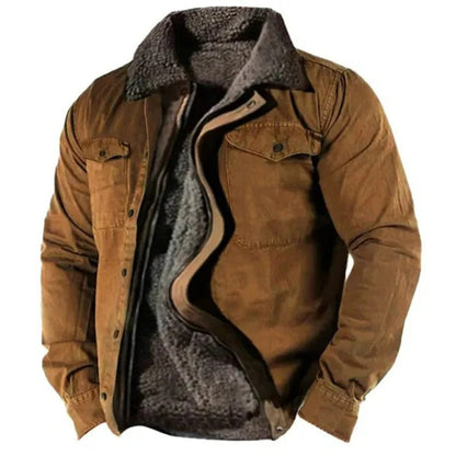 Jaxon Men's Jacket | Sherpa Fleece, Western Style Cardigan 2