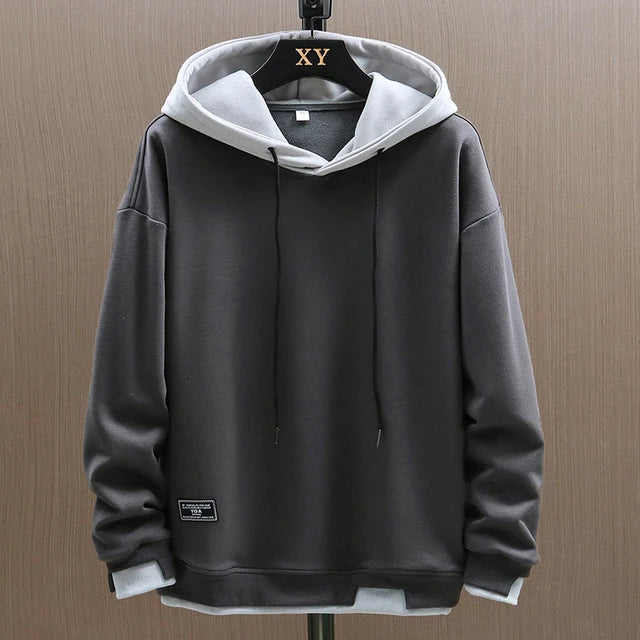 Jens Men’s Hoodie with Two-Tone Design and Adjustable Hood for Casual Comfort 2