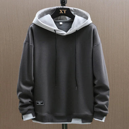 Jens Men’s Hoodie with Two-Tone Design and Adjustable Hood for Casual Comfort 2