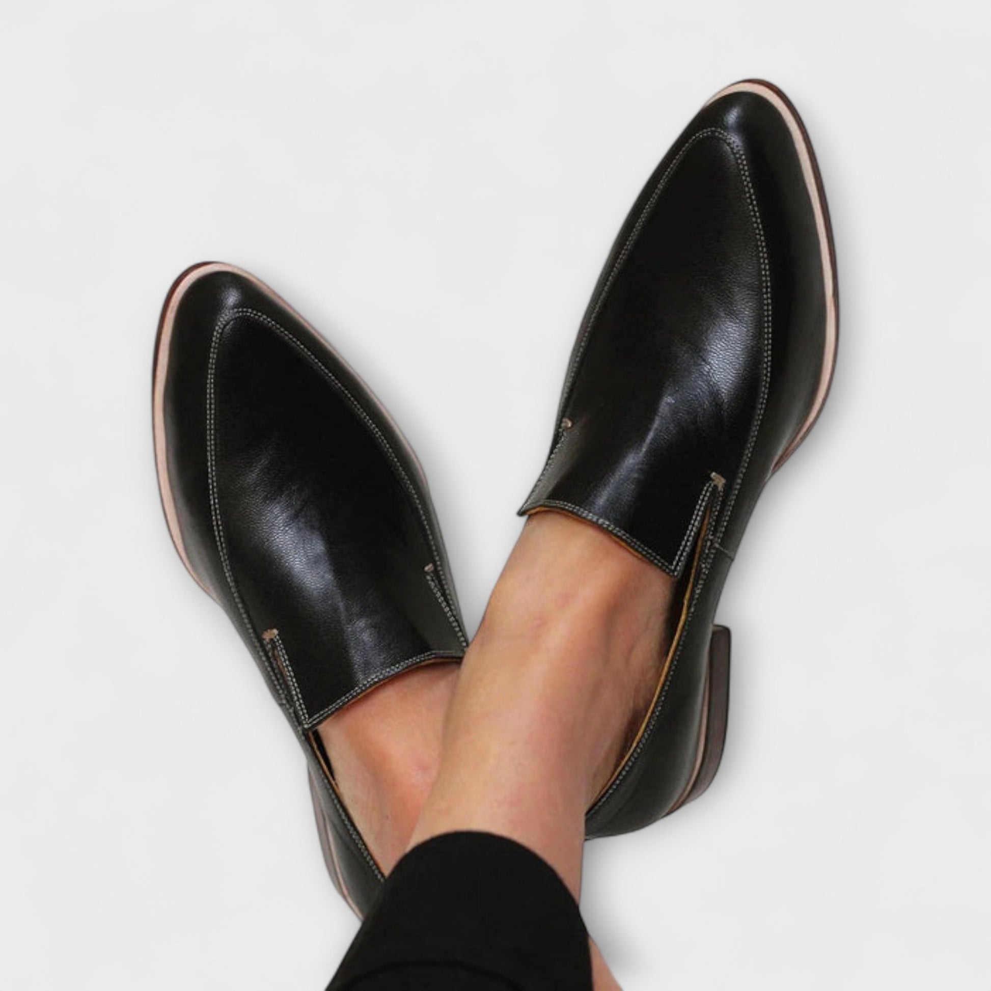 Jhazmiel Men's Black Loafers with Sleek Design and All-Day Comfort 0