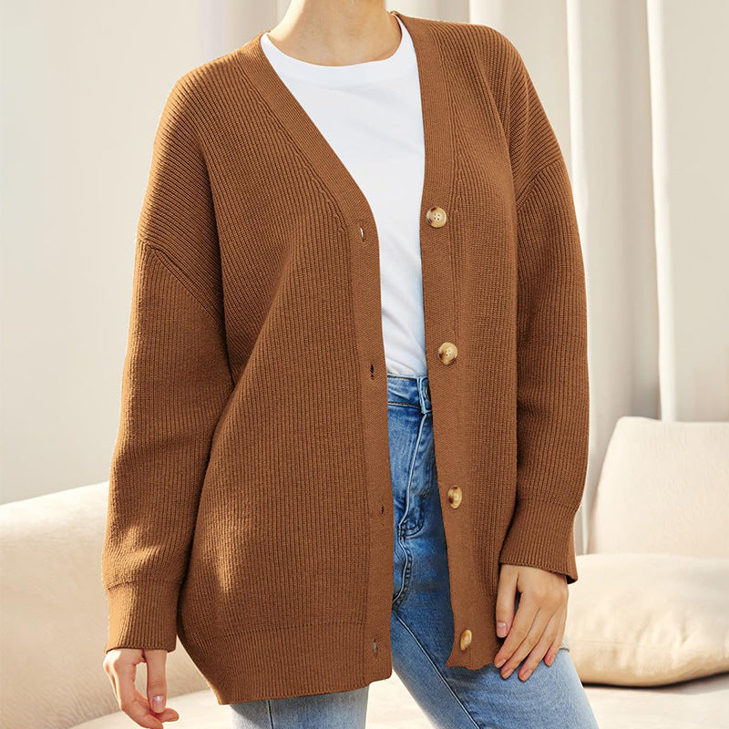 Jolie Women’s Cardigan Sweater with Oversized Fit and Button Closure 10