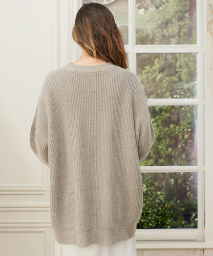 Jolie Women’s Cardigan Sweater with Oversized Fit and Button Closure 2
