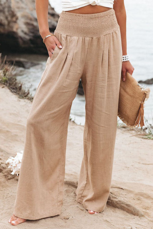 Jolie Women’s Wide Leg Trousers with High-Waist Design and Elegant Silhouette 0