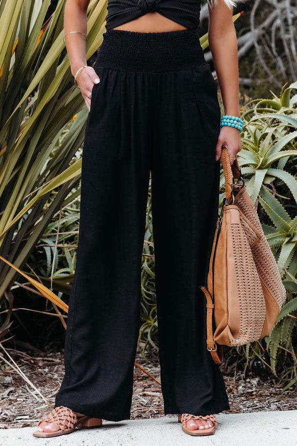 Jolie Women’s Wide Leg Trousers with High-Waist Design and Elegant Silhouette 1