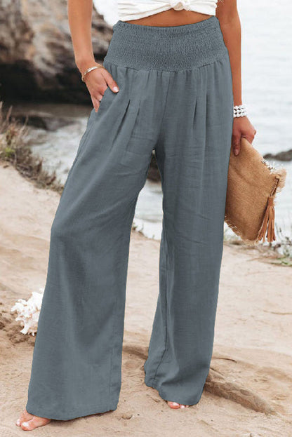 Jolie Women’s Wide Leg Trousers with High-Waist Design and Elegant Silhouette 10