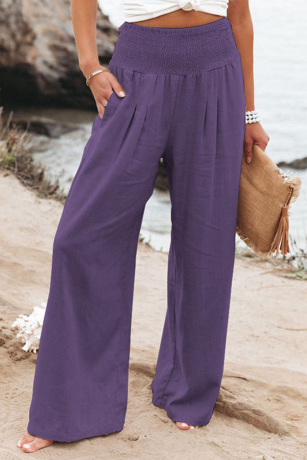 Jolie Women’s Wide Leg Trousers with High-Waist Design and Elegant Silhouette 8