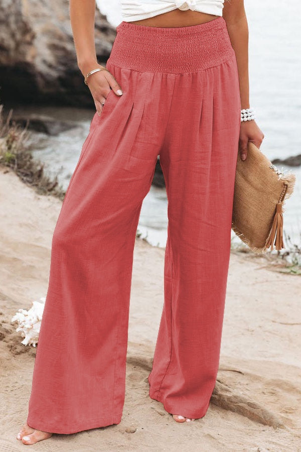 Jolie Women’s Wide Leg Trousers with High-Waist Design and Elegant Silhouette 9