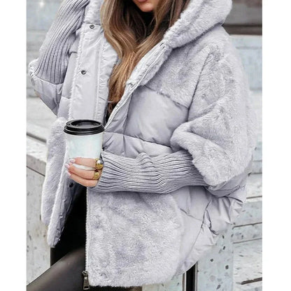 Kaileigh Women's jacket featuring stylish faux fur details and a protective hood, perfect for cold weather and outdoor activities. 2