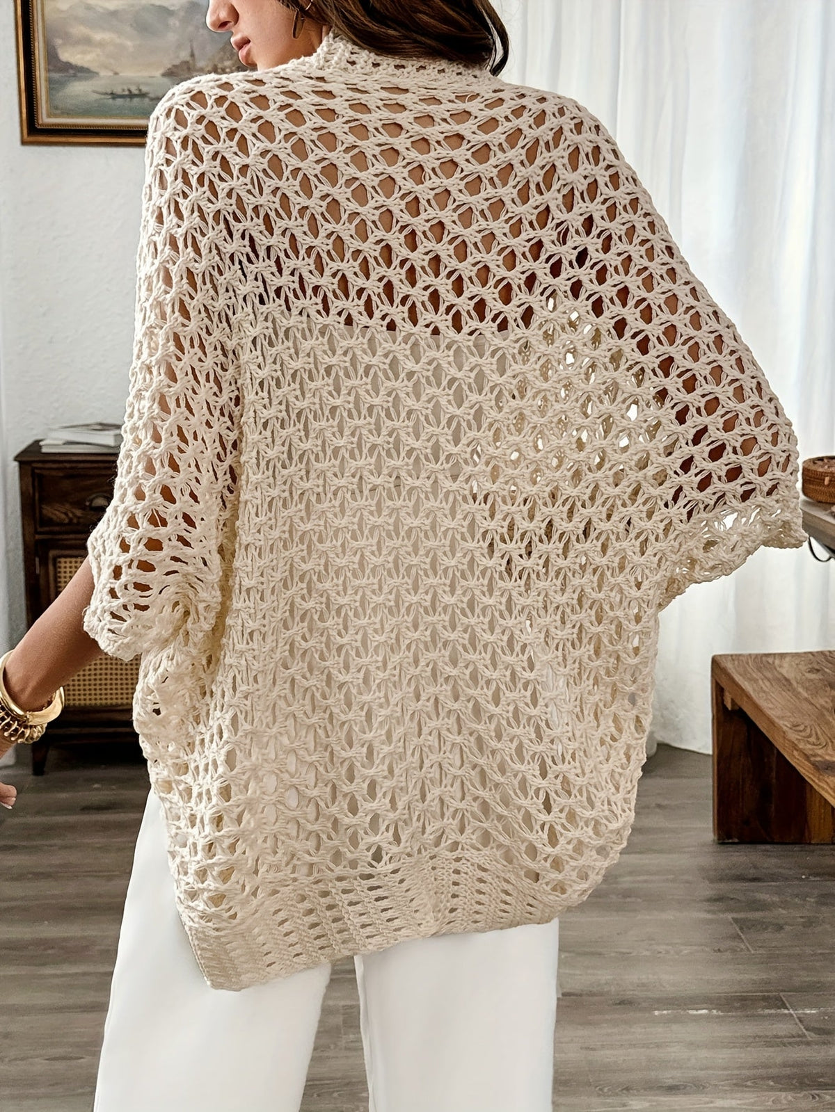 Kara Women’s Cardigan with Open Drape Front and Comfortable Loose Fit 3