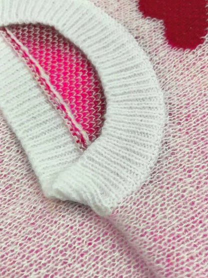 Kara Women's Sweater | Elegant Heart Pattern, Soft Comfortable Fit 3