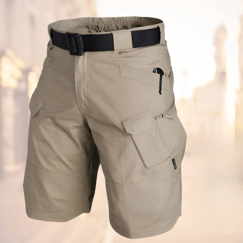 Klaus Men's Cargo Shorts with Belt and Zip Pockets for Comfortable Summer Wear 0