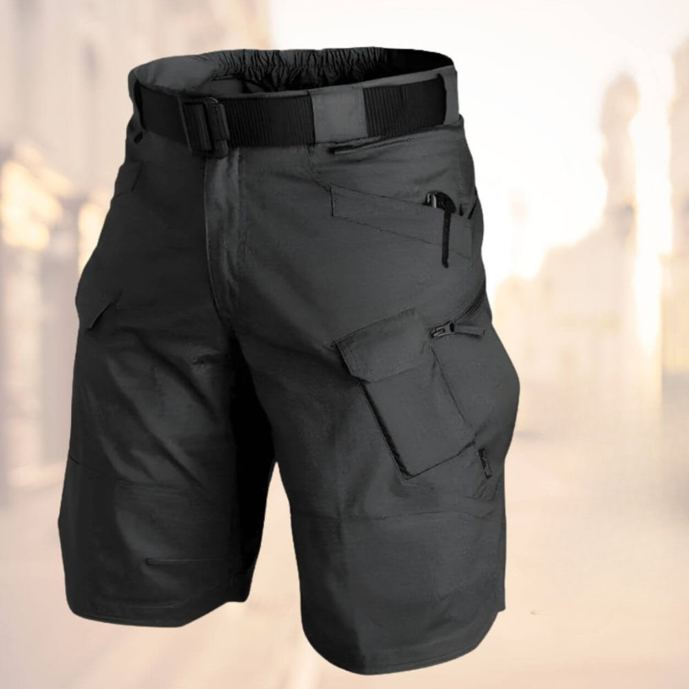 Klaus Men's Cargo Shorts with Belt and Zip Pockets for Comfortable Summer Wear 2