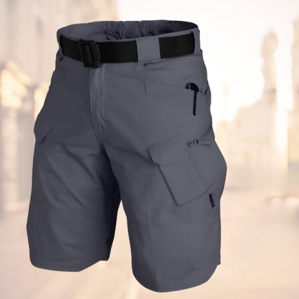 Klaus Men's Cargo Shorts with Belt and Zip Pockets for Comfortable Summer Wear 3