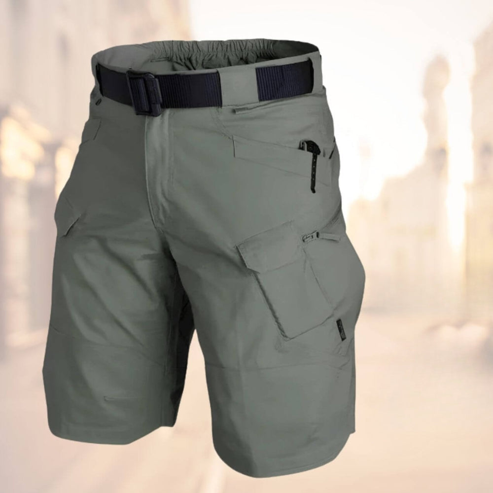 Klaus Men's Cargo Shorts with Belt and Zip Pockets for Comfortable Summer Wear 4
