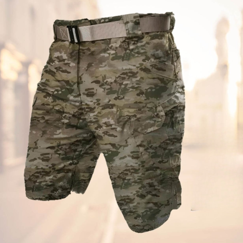 Klaus Men's Cargo Shorts with Belt and Zip Pockets for Comfortable Summer Wear 5