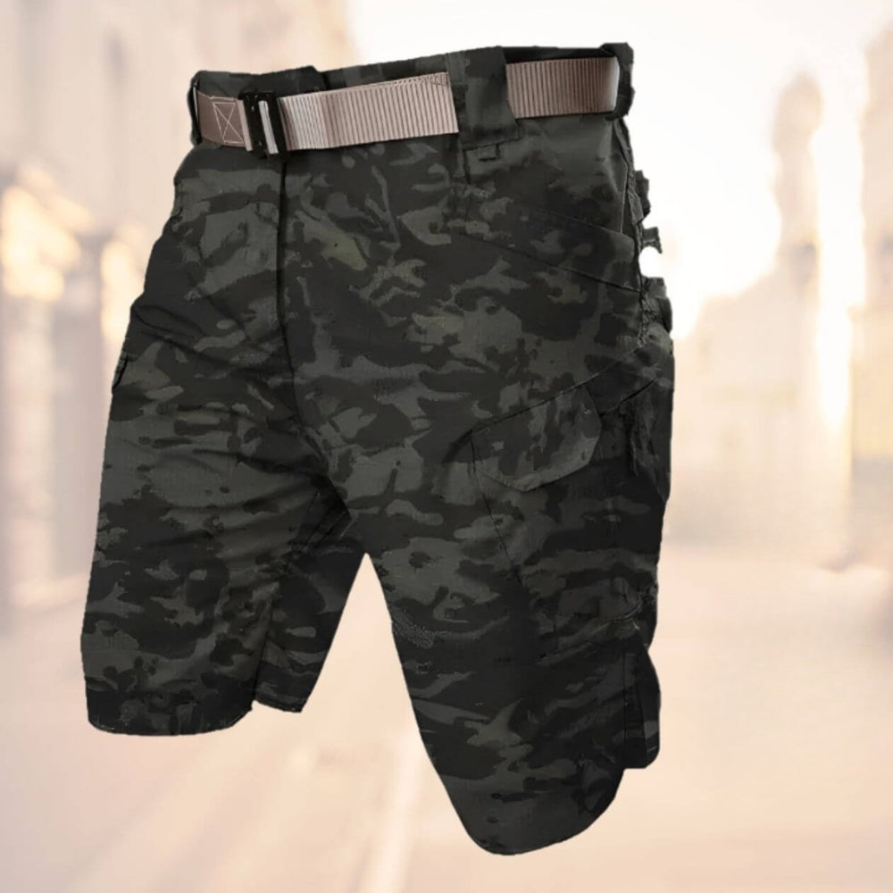Klaus Men's Cargo Shorts with Belt and Zip Pockets for Comfortable Summer Wear 6