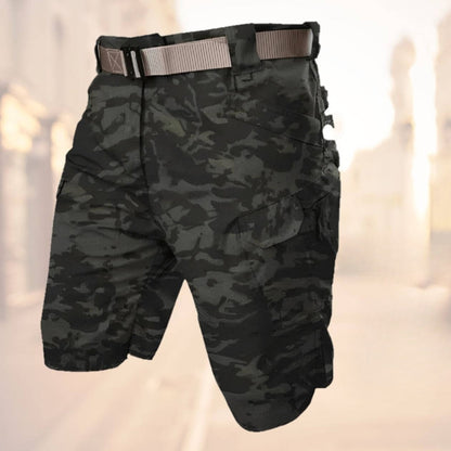 Klaus Men's Cargo Shorts with Belt and Zip Pockets for Comfortable Summer Wear 6