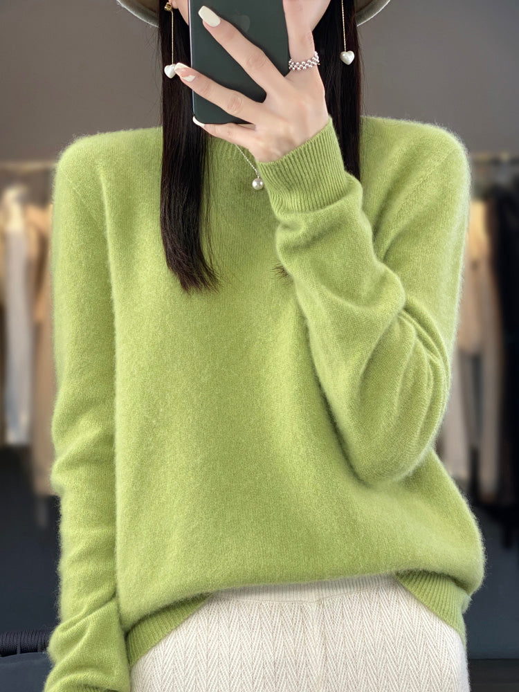Kora Women’s Classic Sweater with Long Sleeves and Soft Knit Texture 12