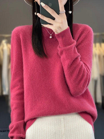 Kora Women’s Classic Sweater with Long Sleeves and Soft Knit Texture 13