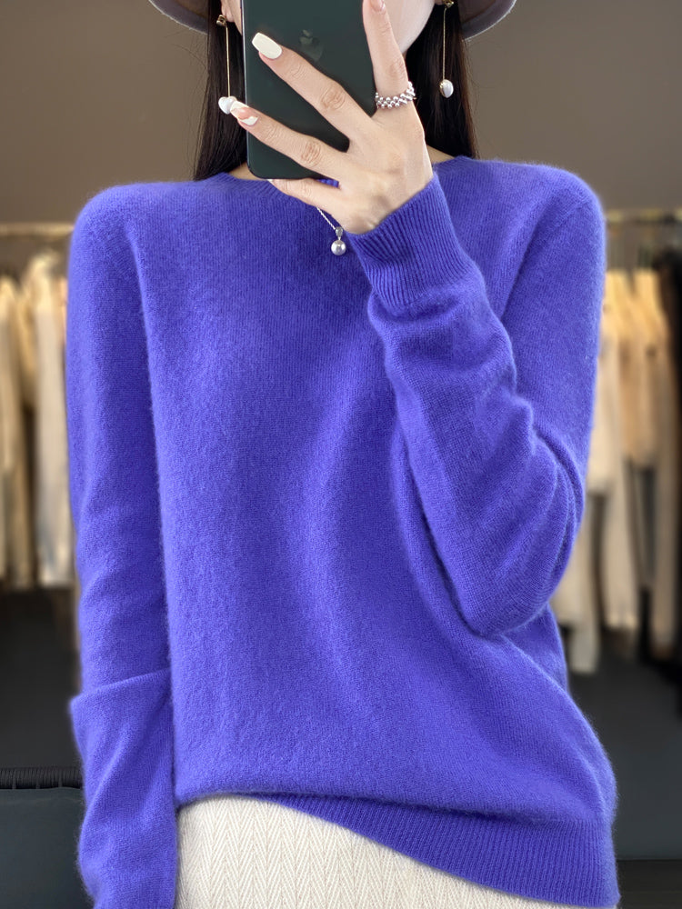 Kora Women’s Classic Sweater with Long Sleeves and Soft Knit Texture 3