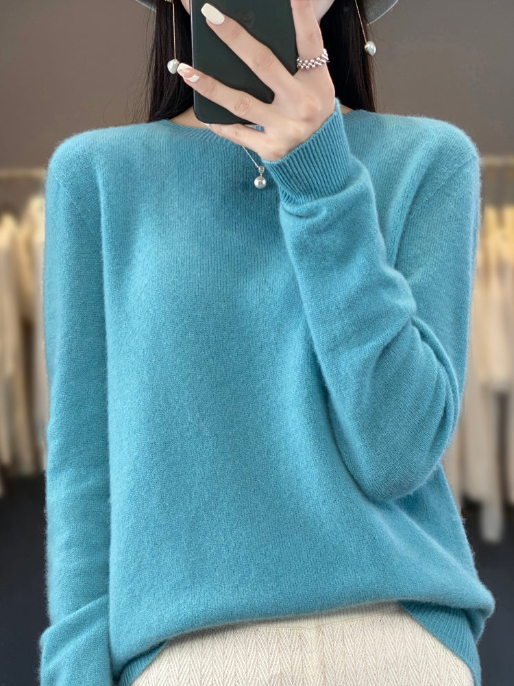 Kora Women’s Classic Sweater with Long Sleeves and Soft Knit Texture 4