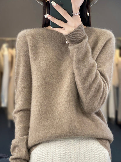 Kora Women’s Classic Sweater with Long Sleeves and Soft Knit Texture 5
