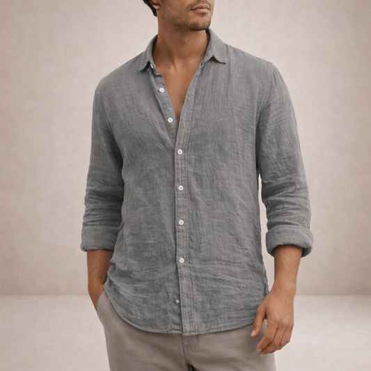 Landon Men's Casual Shirt | Lightweight Linen, Regular Fit 0