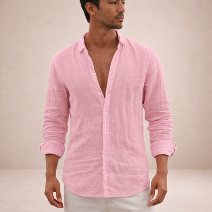 Landon Men's Casual Shirt | Lightweight Linen, Regular Fit 1