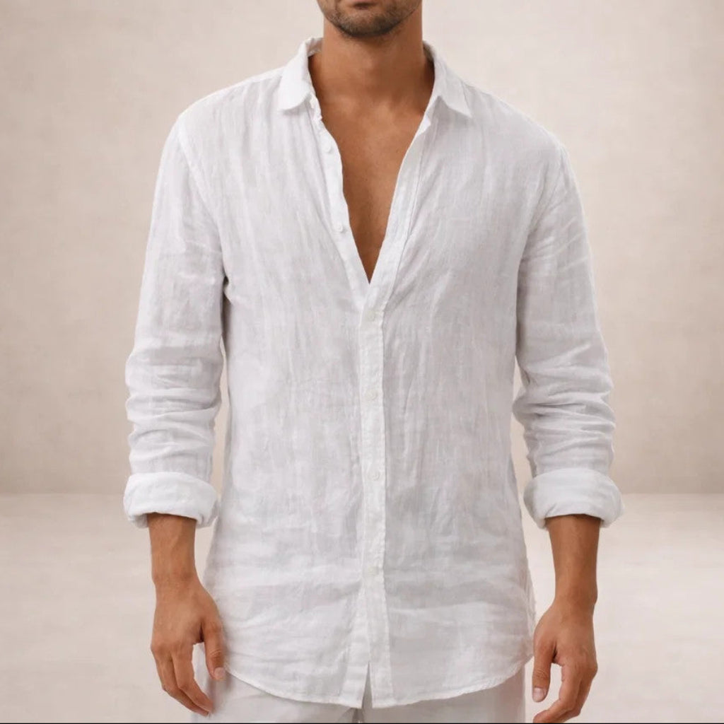 Landon Men's Casual Shirt | Lightweight Linen, Regular Fit 2