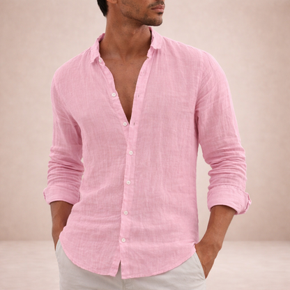 Landon Men's Casual Shirt | Lightweight Linen, Regular Fit 3