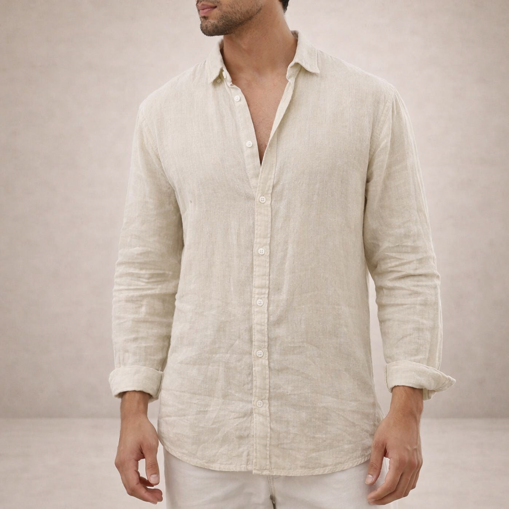 Landon Men's Casual Shirt | Lightweight Linen, Regular Fit 5