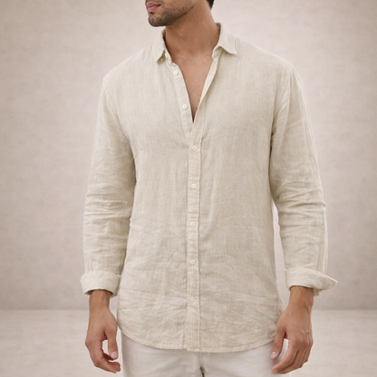 Landon Men's Casual Shirt | Lightweight Linen, Regular Fit 5