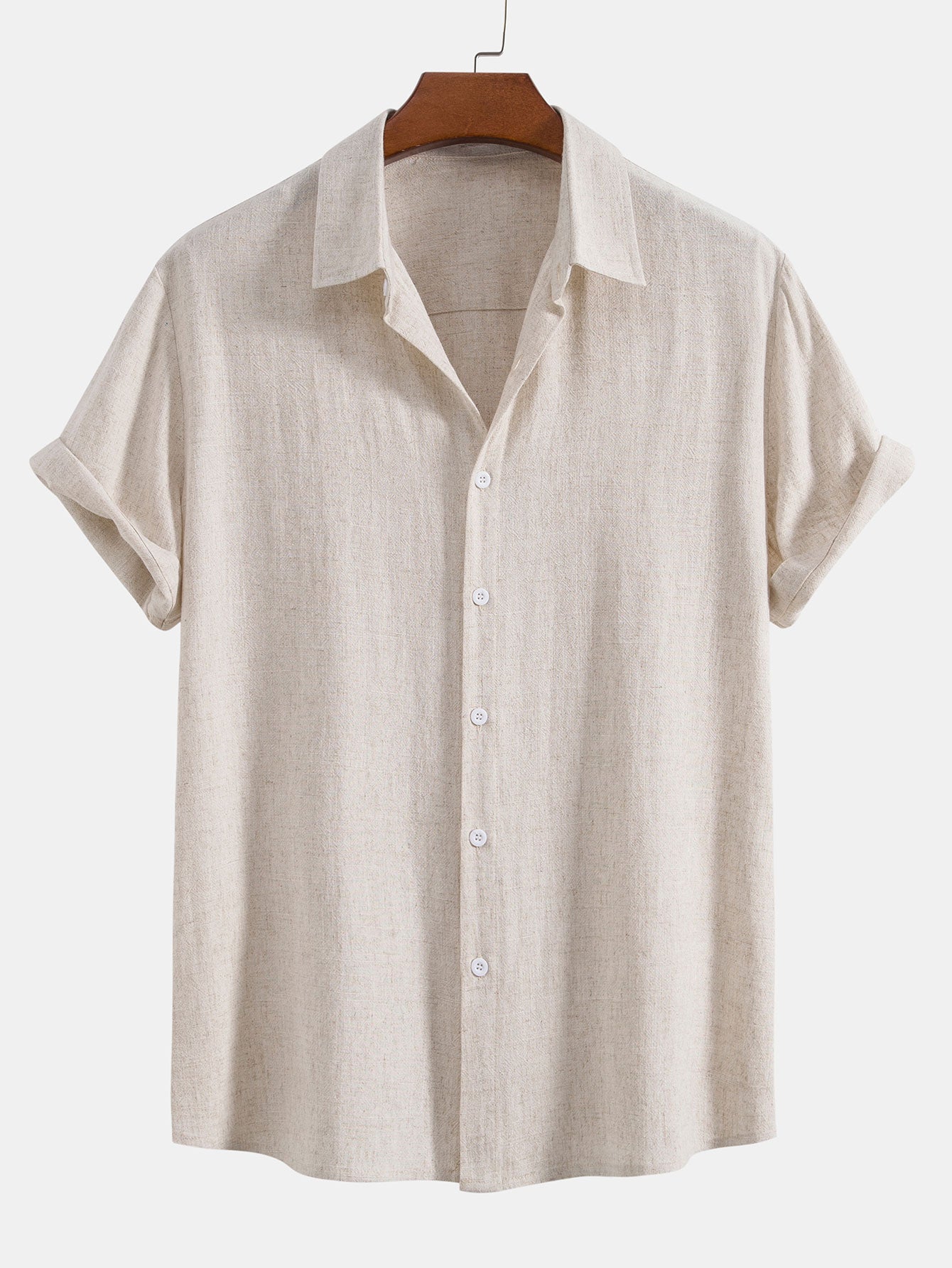 Landon Men's Short Sleeve Shirt | Linen Blend Relaxed Fit, Breathable Comfort 2