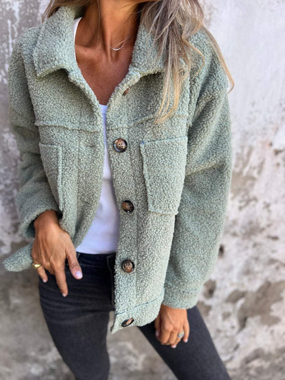 Lena Women's Jacket with Soft Inner Lining and Loose Fit Design 0