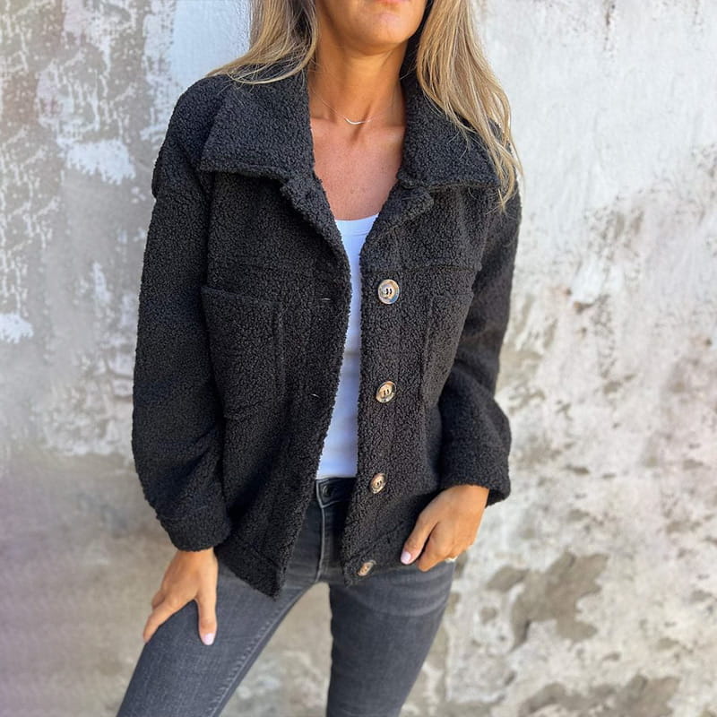 Lena Women's Jacket with Soft Inner Lining and Loose Fit Design 2